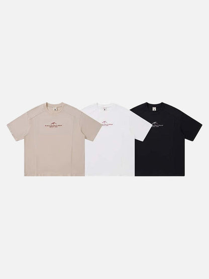DAXUEN Abstract graphic crew neck t-shirt