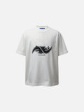 DAXUEN Abstract graphic paint splash short-sleeved T-shirt