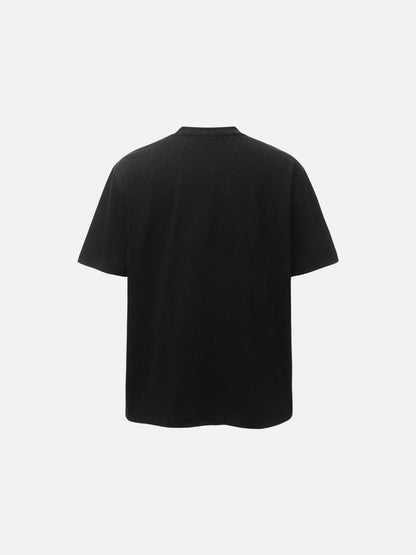 DAXUEN Abstract graphic paint splash short-sleeved T-shirt
