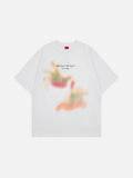 DAXUEN Abstract Graphic Relaxed-Fit T-Shirt
