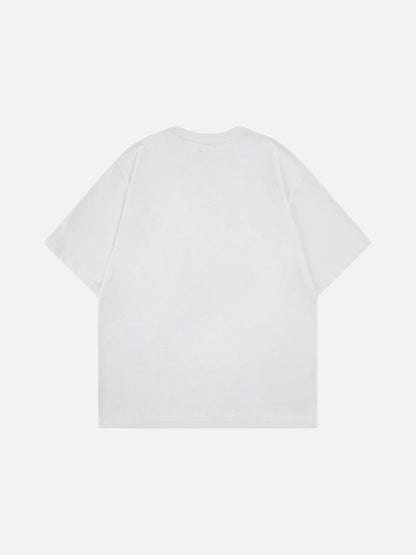 DAXUEN Abstract Graphic Relaxed-Fit T-Shirt