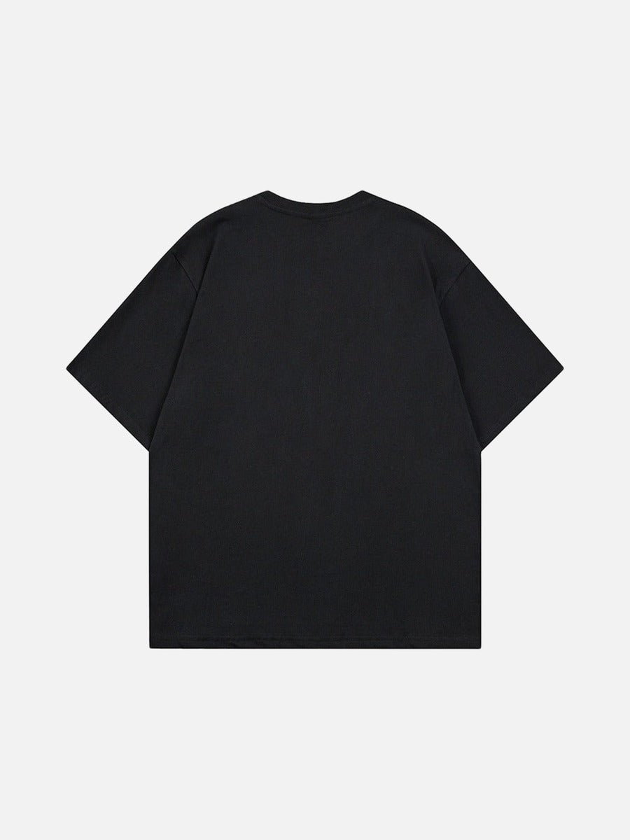 DAXUEN Abstract Graphic Relaxed-Fit T-Shirt