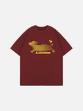 Abstract Motion Graphic Oversized T-Shirt