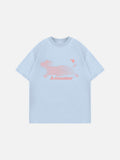 Abstract Motion Graphic Oversized T-Shirt