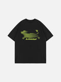 Abstract Motion Graphic Oversized T-Shirt