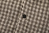 DAXUEN multi-color abstract graphic reversible button-up shirt