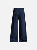 DAXUEN black wide-leg abstract graphic sweatpants