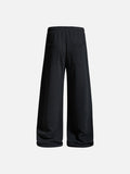 DAXUEN black wide-leg abstract graphic sweatpants