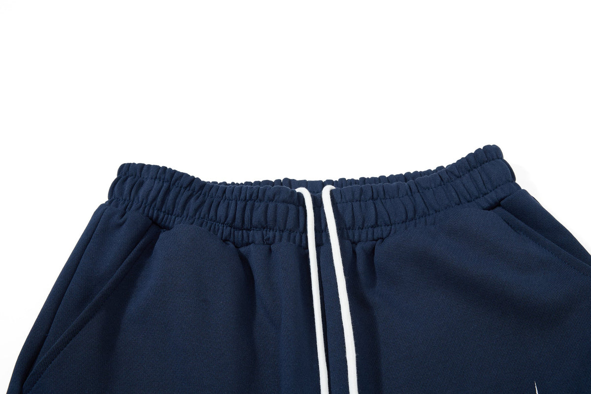 DAXUEN black wide-leg abstract graphic sweatpants