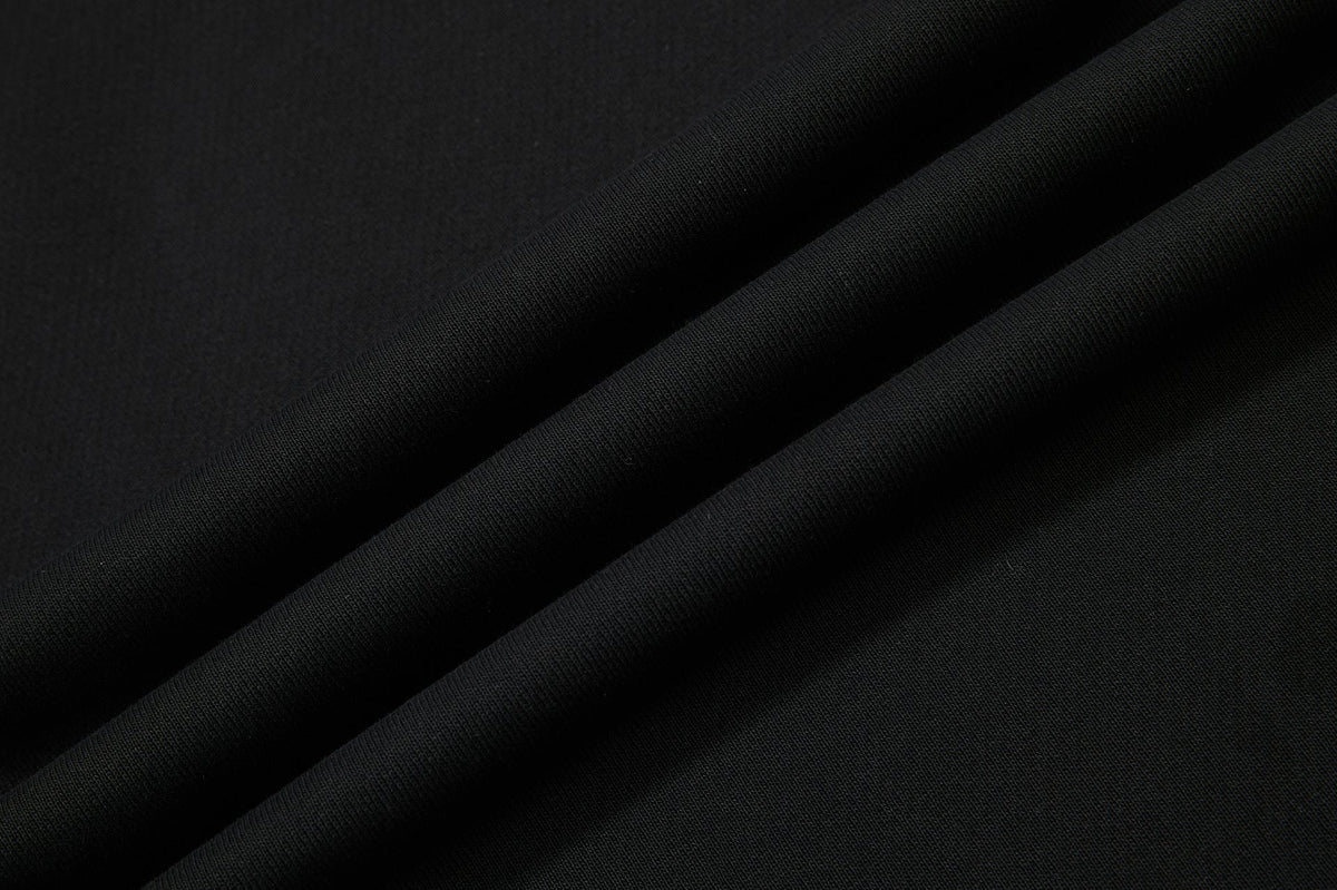 DAXUEN black wide-leg abstract graphic sweatpants