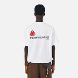 DAXUEN white oversized abstract mushroom graphic T-shirt