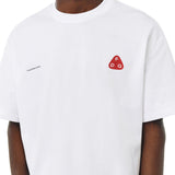 DAXUEN white oversized abstract mushroom graphic T-shirt