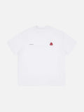 DAXUEN white oversized abstract mushroom graphic T-shirt