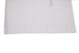 DAXUEN grey long-sleeved abstract musical graphic polo shirt