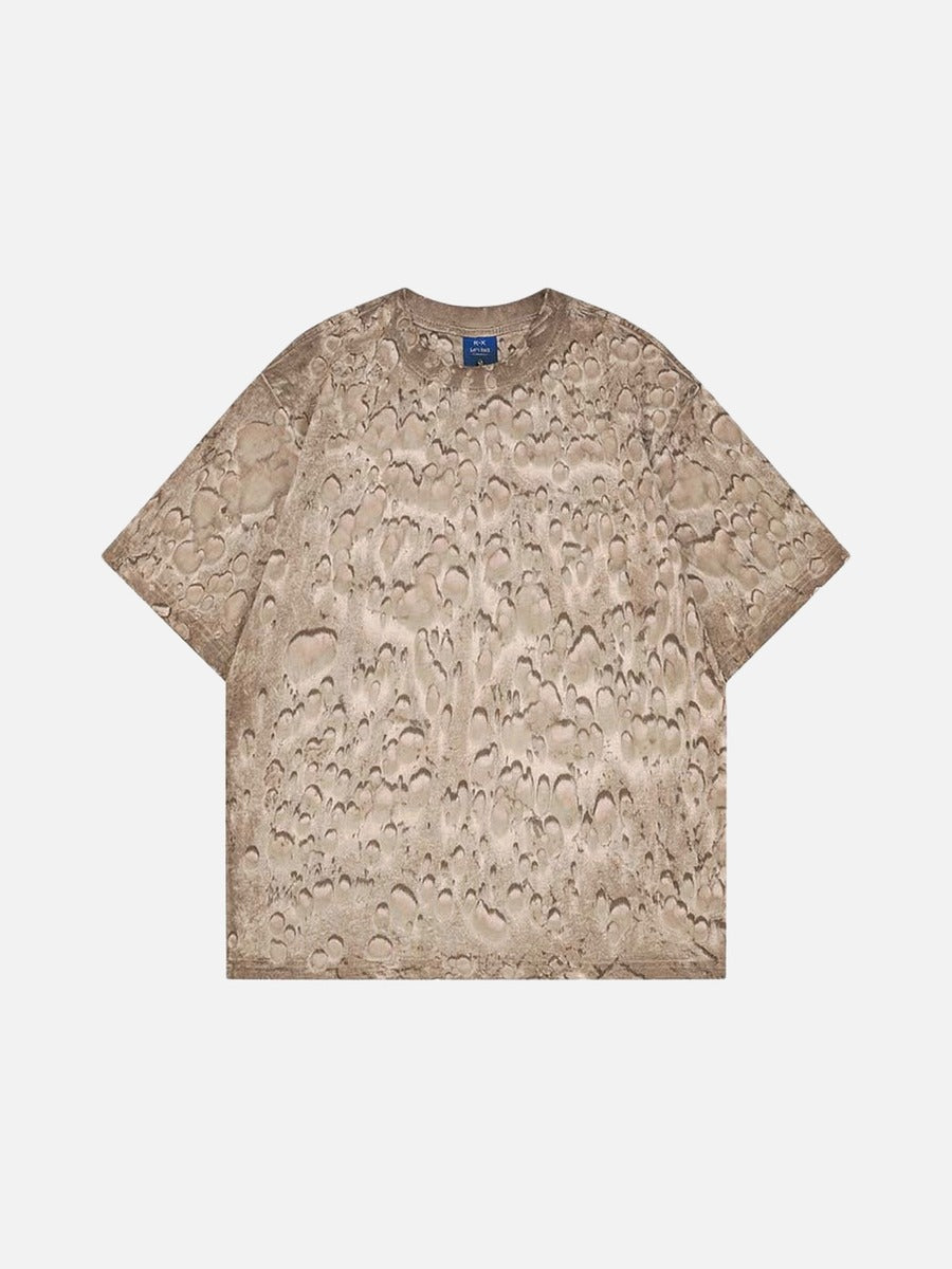 DAXUEN Oversized abstract print short-sleeve T-shirt