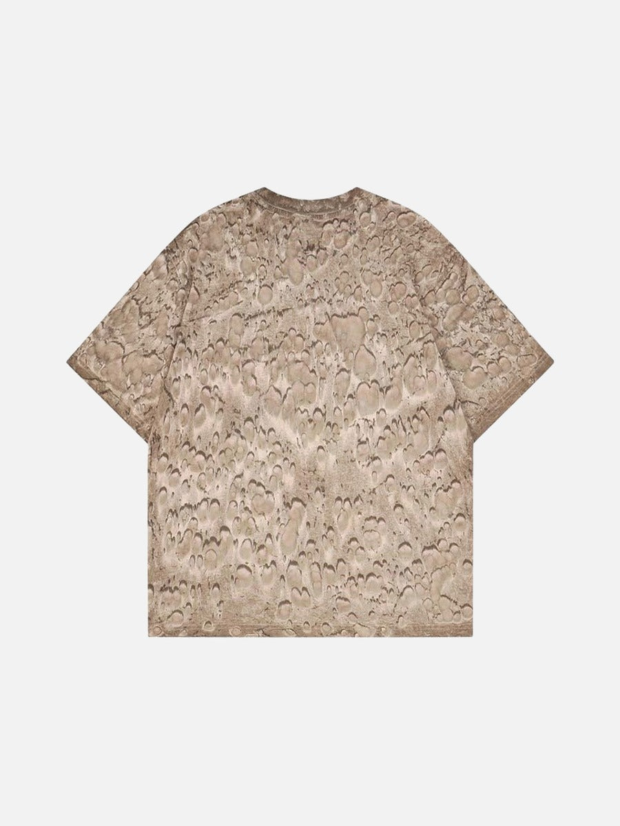DAXUEN Oversized abstract print short-sleeve T-shirt
