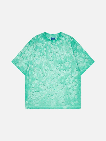 DAXUEN Oversized abstract print short-sleeve T-shirt