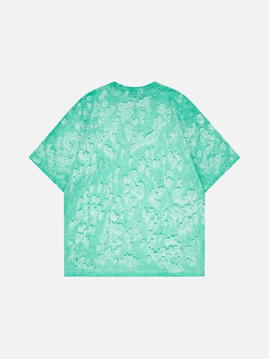 DAXUEN Oversized abstract print short-sleeve T-shirt