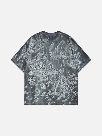 DAXUEN Oversized abstract print short-sleeve T-shirt
