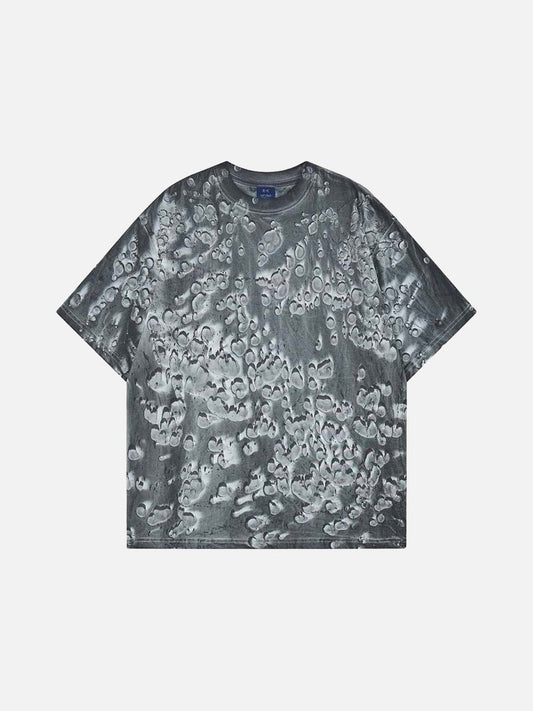 DAXUEN Oversized abstract print short-sleeve T-shirt