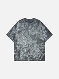 DAXUEN Oversized abstract print short-sleeve T-shirt
