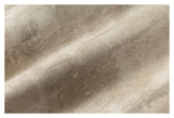 DAXUEN beige abstract print reversible hooded jacket