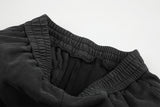 DAXUEN washed black wide-leg abstract-script sweatpants