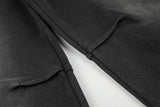 DAXUEN washed black wide-leg abstract-script sweatpants