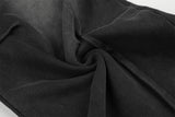 DAXUEN washed black wide-leg abstract-script sweatpants