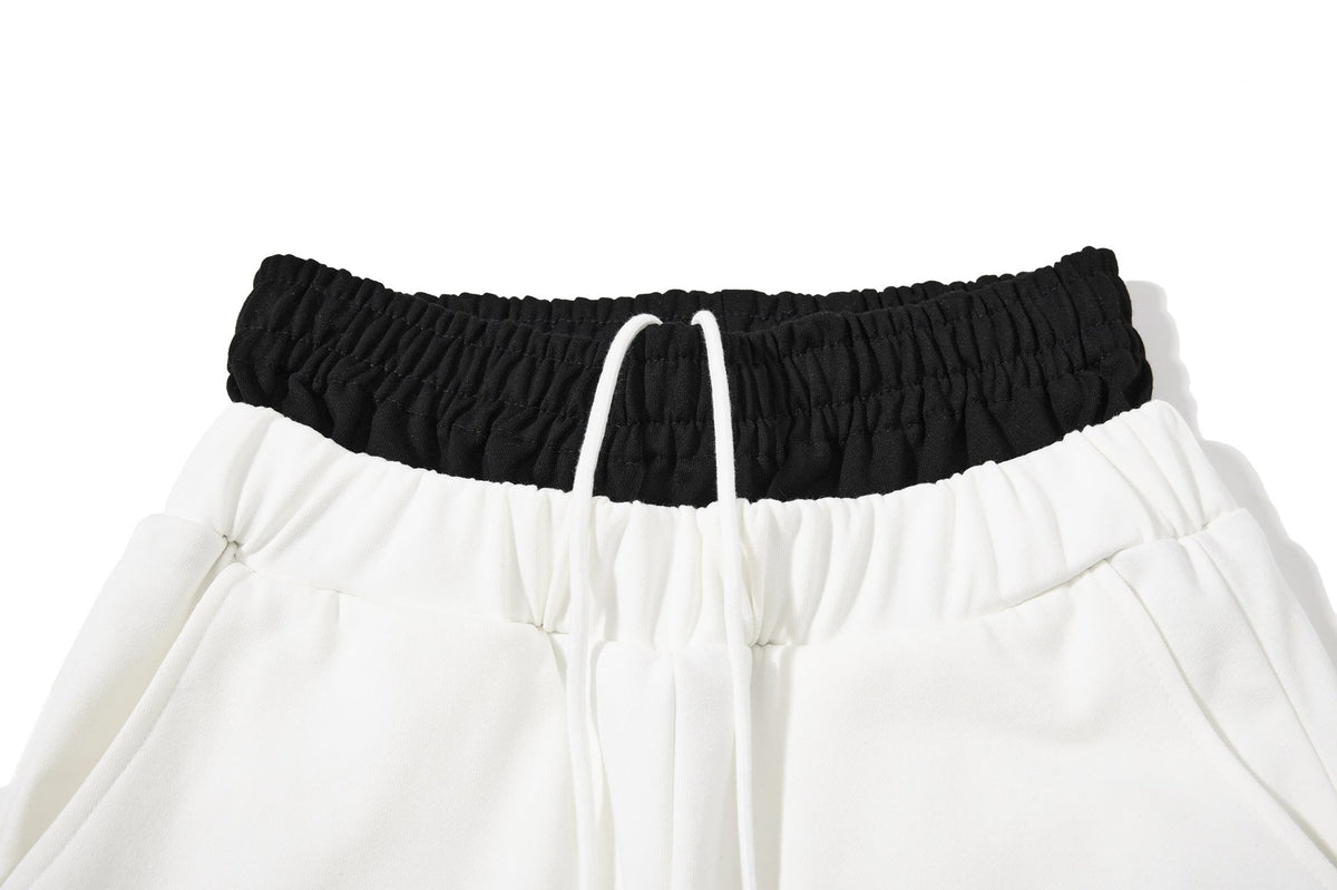 Abstract Script Wide-Leg Sweatpants
