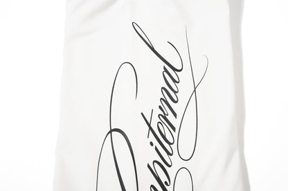 Abstract Script Wide-Leg Sweatpants