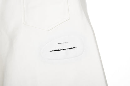 Abstract Script Wide-Leg Sweatpants