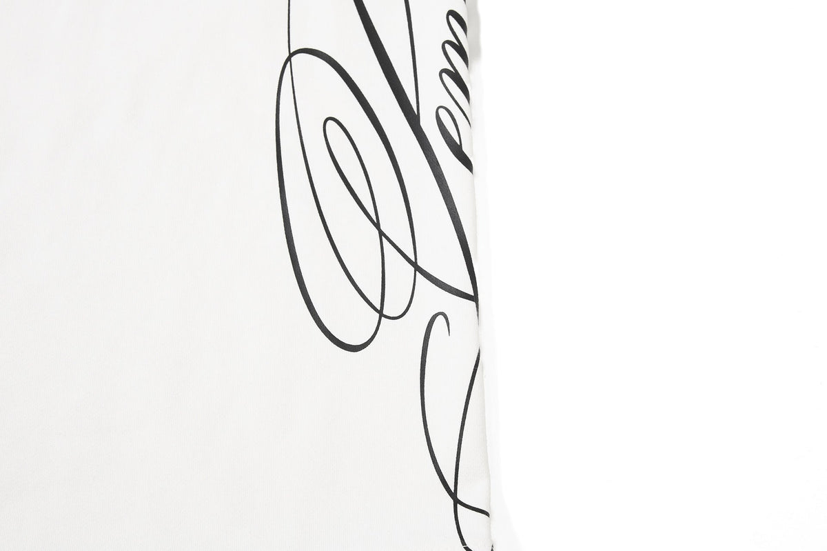 Abstract Script Wide-Leg Sweatpants