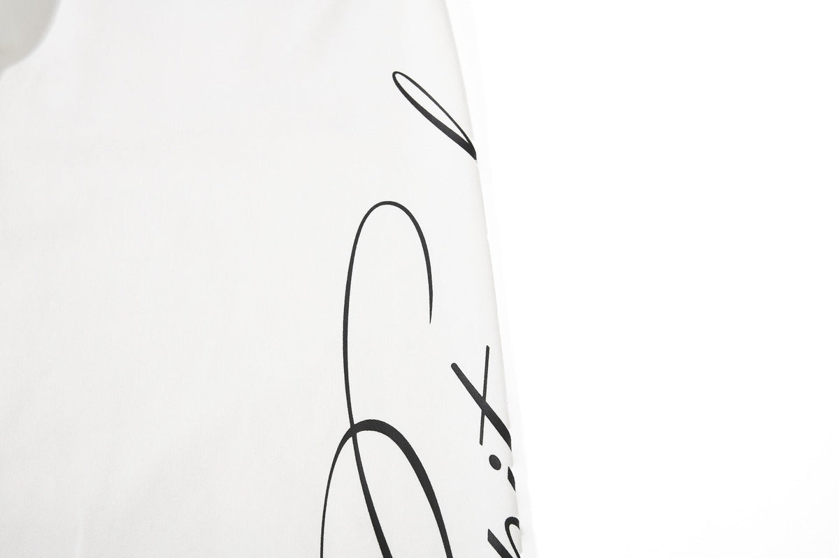 Abstract Script Wide-Leg Sweatpants