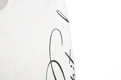 Abstract Script Wide-Leg Sweatpants