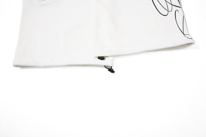 Abstract Script Wide-Leg Sweatpants