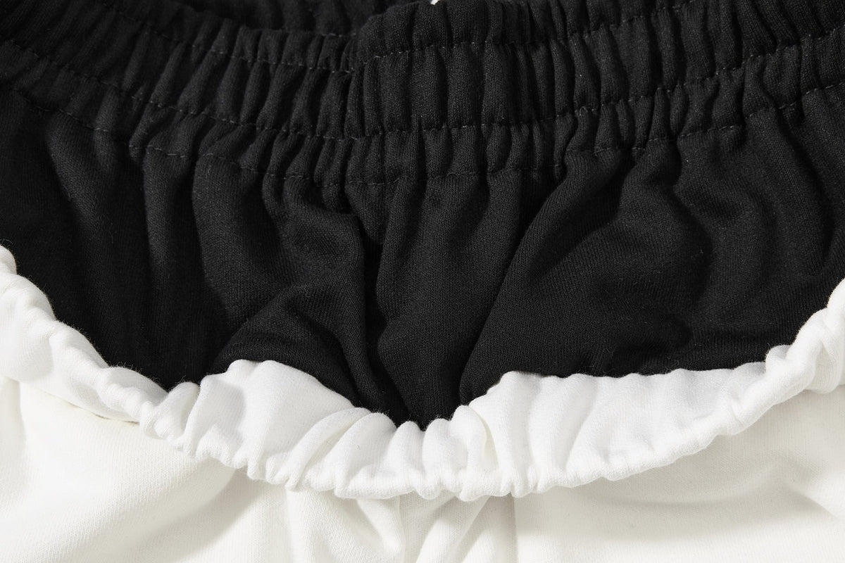 Abstract Script Wide-Leg Sweatpants