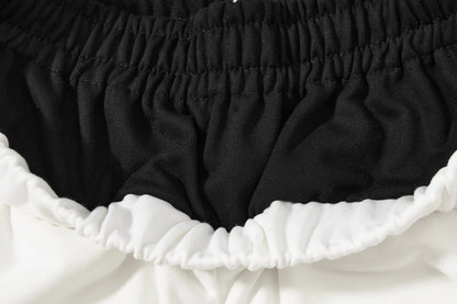 Abstract Script Wide-Leg Sweatpants
