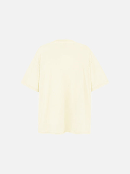 DAXUEN washed black oversized abstract spiky graphic t-shirt