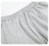 DAXUEN grey melange abstract star graphic wide-leg pants