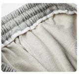 DAXUEN grey melange abstract star graphic wide-leg pants