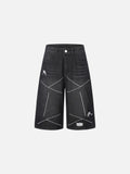 DAXUEN Away Day Stitched Denim Shorts