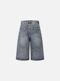 DAXUEN Away Day Stitched Denim Shorts