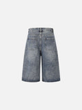 DAXUEN Away Day Stitched Denim Shorts