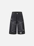DAXUEN Away Day Stitched Denim Shorts