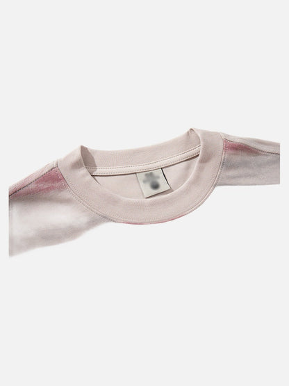 DAXUEN Loose-fit short-sleeved t-shirt with abstract stripes