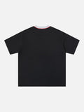 DAXUEN Abstract text graphic short-sleeved T-shirt