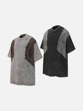 DAXUEN Oversized acid wash short-sleeved T-shirt