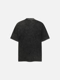 DAXUEN Oversized acid wash short-sleeved T-shirt