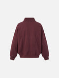 Acid Wash Oversized Mock Neck Sweatshirt